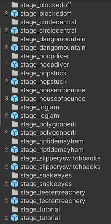 Creating levels as prefabs for Buddy Blitz