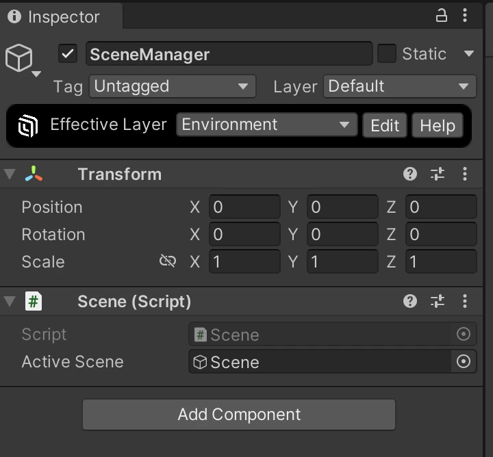 SceneManager configuration