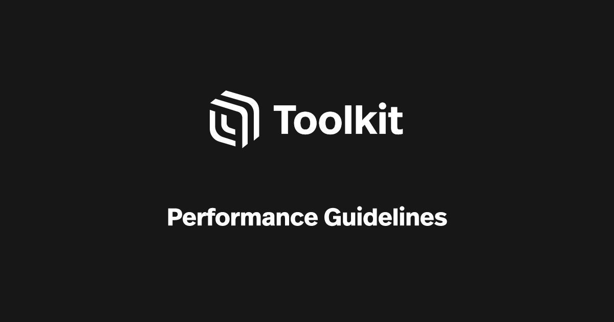Performance Guidelines | Spatial Creator Toolkit