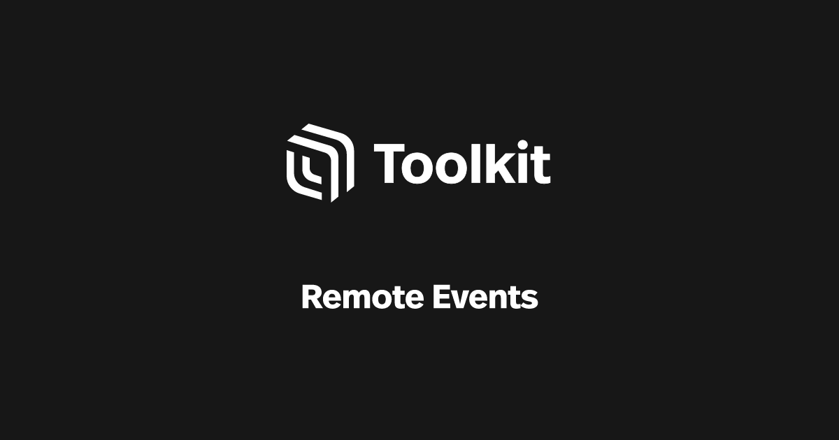 Remote Events | Spatial Creator Toolkit