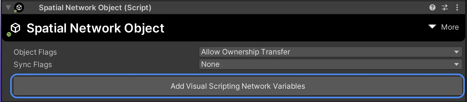 Add Network Variables