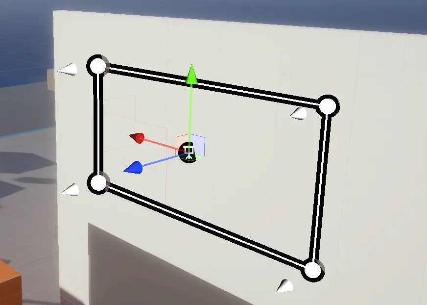 screenshot of the game object in the unity editor